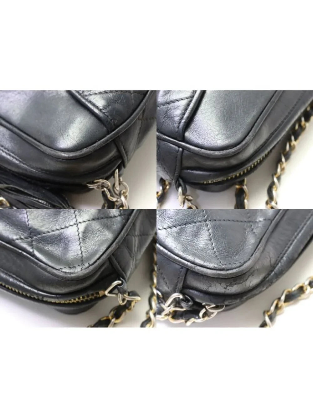 Chanel Lambskin Quilted Chain Shoulder Bag